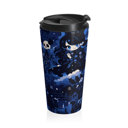 Midnight Skulls Travel Mug