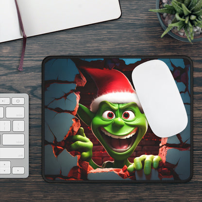 Naughty Goblin Peeking Through the Wall Mouse Pad