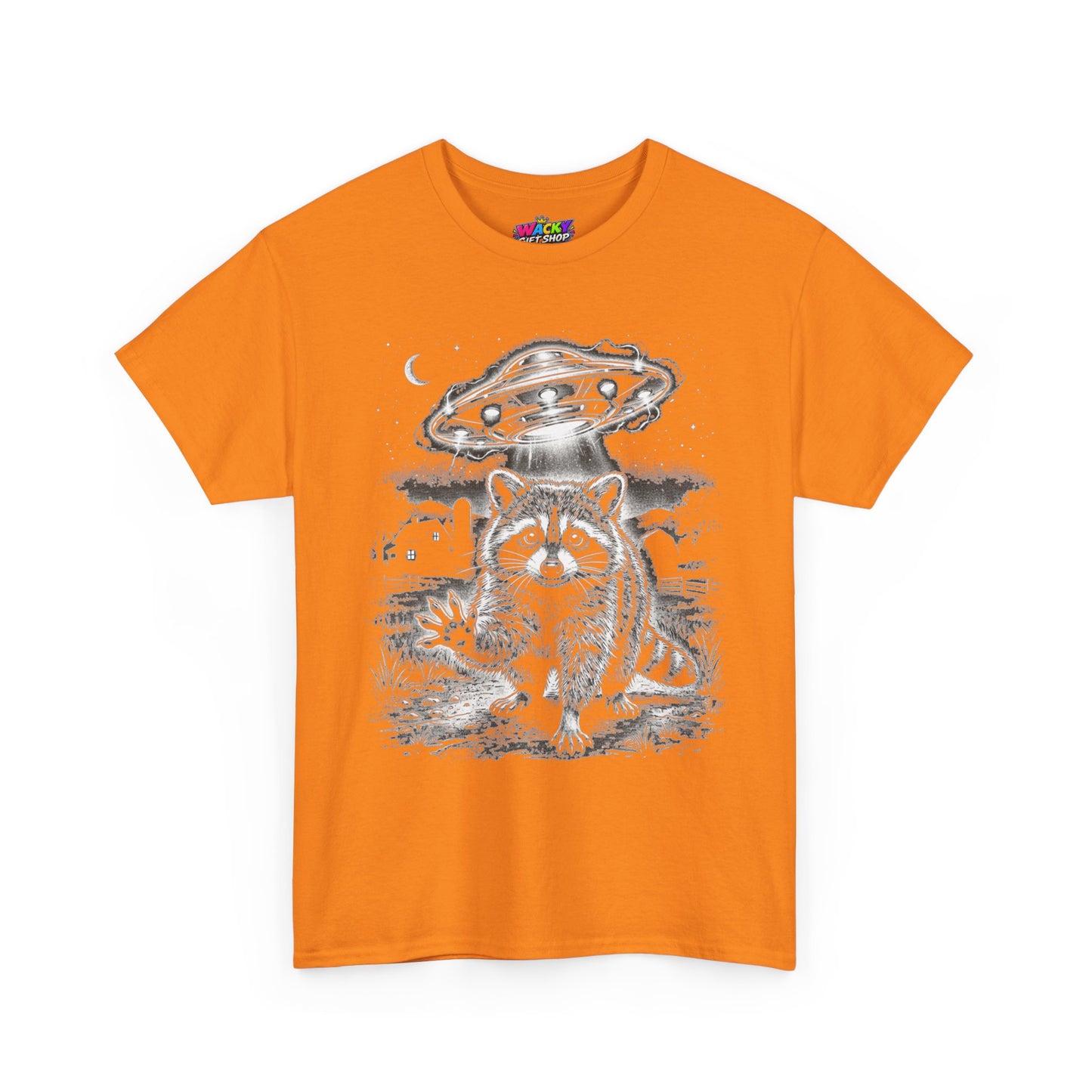 Take Me With You Raccoon UFO T-Shirt