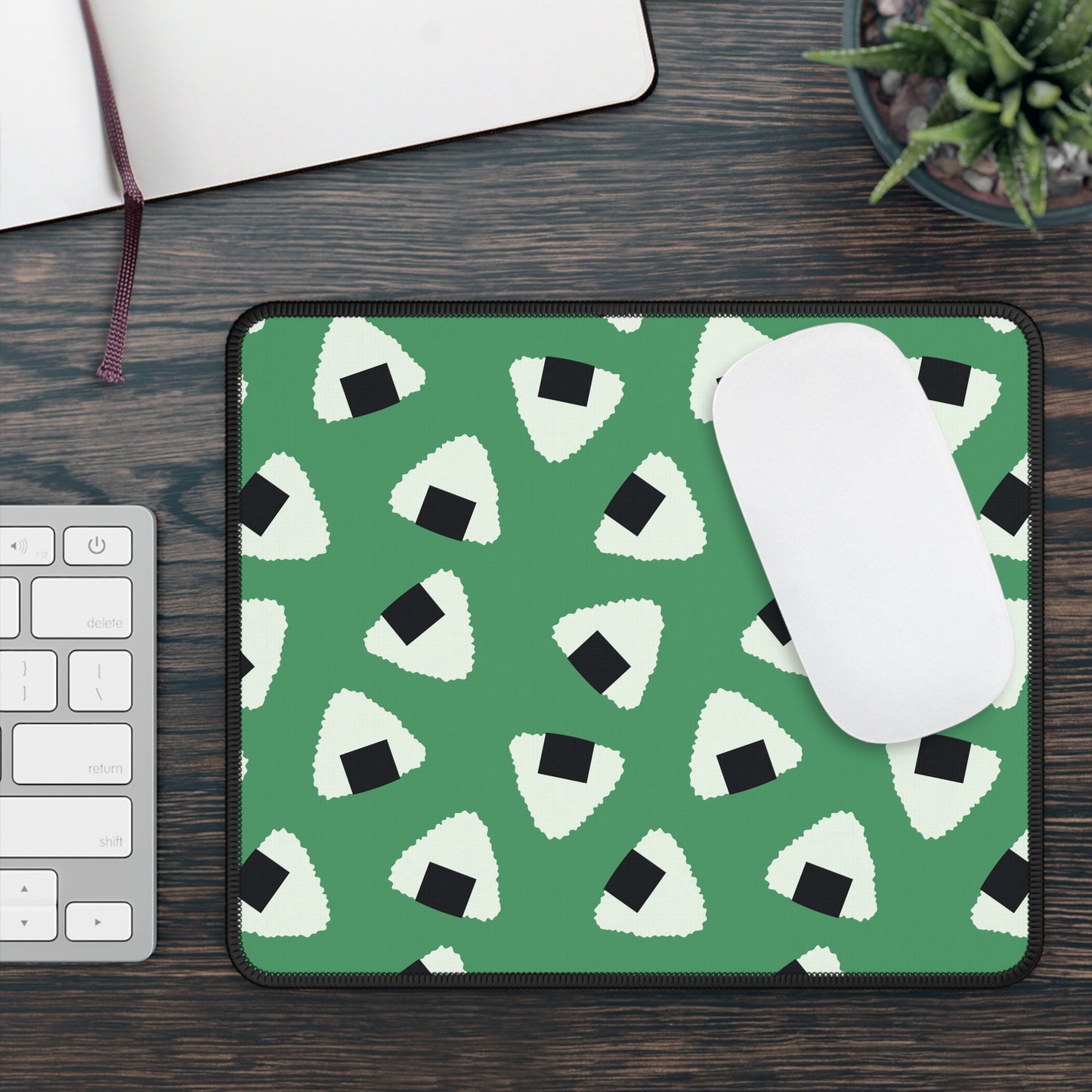 Onigiri Pattern Mouse Pad
