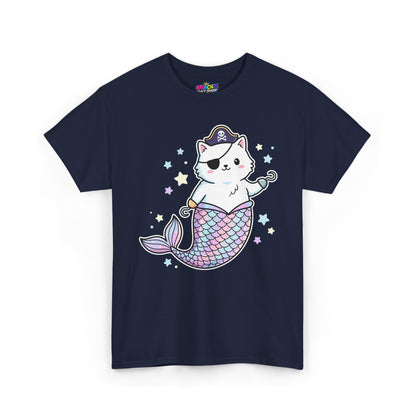 Pirate Mermaid Cat T-Shirt