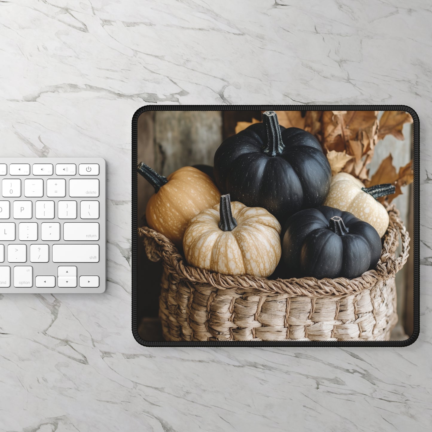 Rustic Harvest Pumpkin Mouse Pad