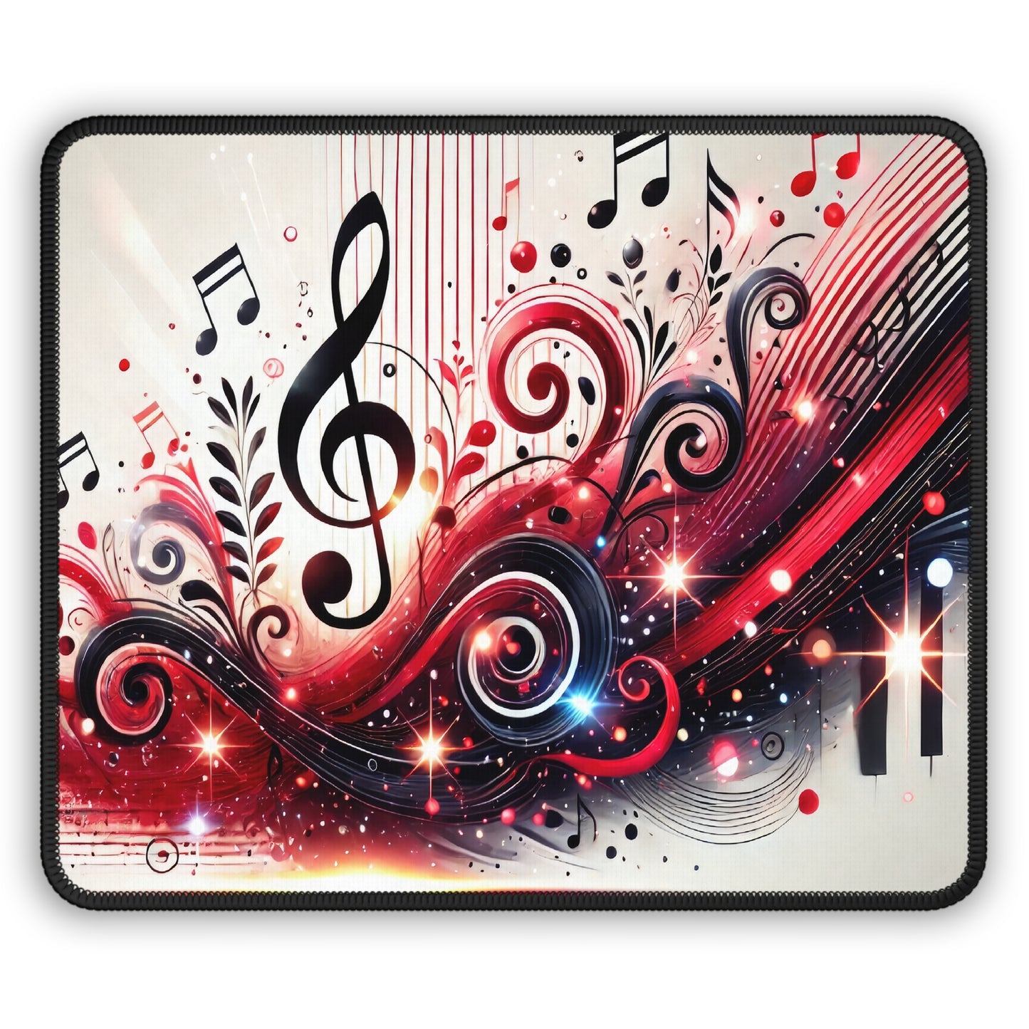 Crimson Melody Mouse Pad