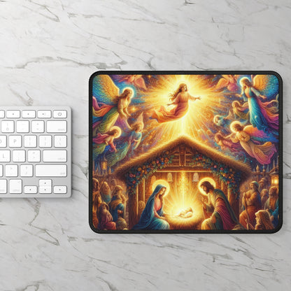 Heavenly Nativity Glow Mouse Pad