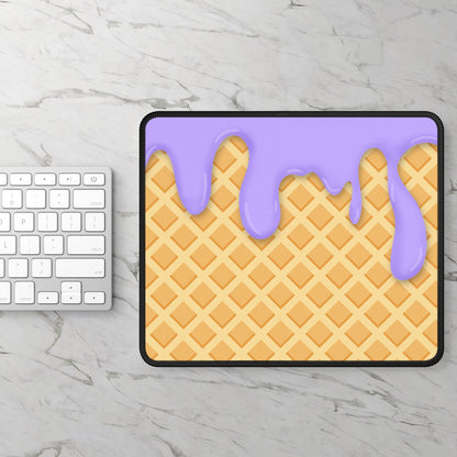 Lavender Drip Waffle Mouse Pad