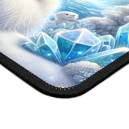 Frosty Plush Bear Mouse Pad
