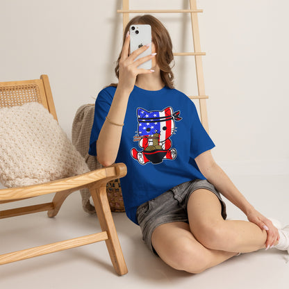 Patriotic Ramen Cat T-Shirt