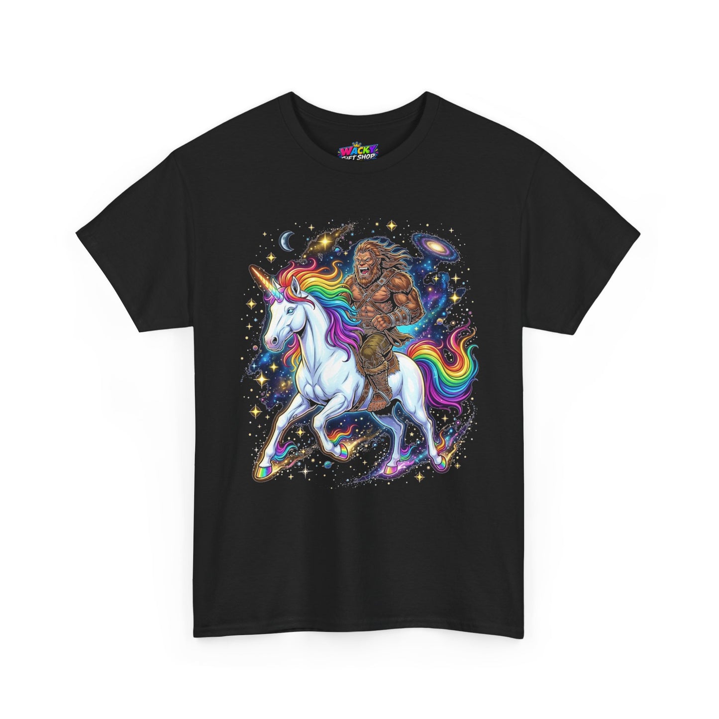 Cosmic Barbarian Unicorn Rider T-Shirt