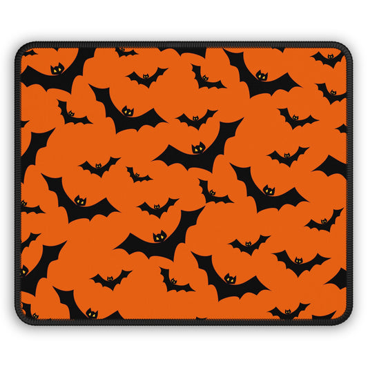 Bat Attack Halloween Gaming Mouse Pad – 9x7 Neoprene Desk Mat for Gamers and Spooky Season Fans