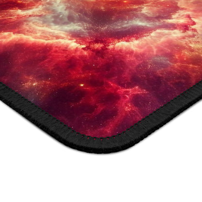 Crimson Supernova Burst Mouse Pad