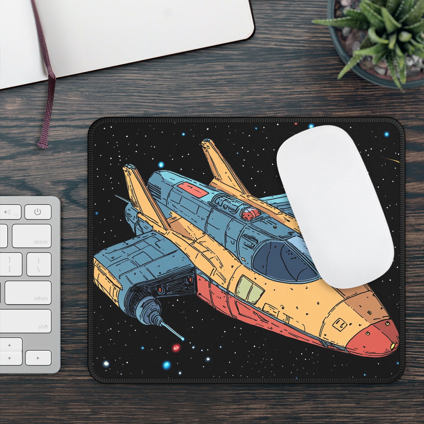 Retro Starfighter Mouse Pad