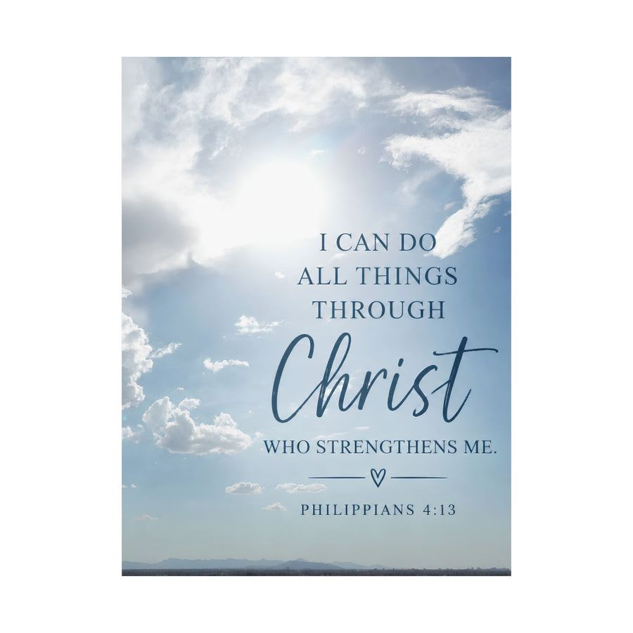 I Can Do All Things Through Christ Christian Matte Poster