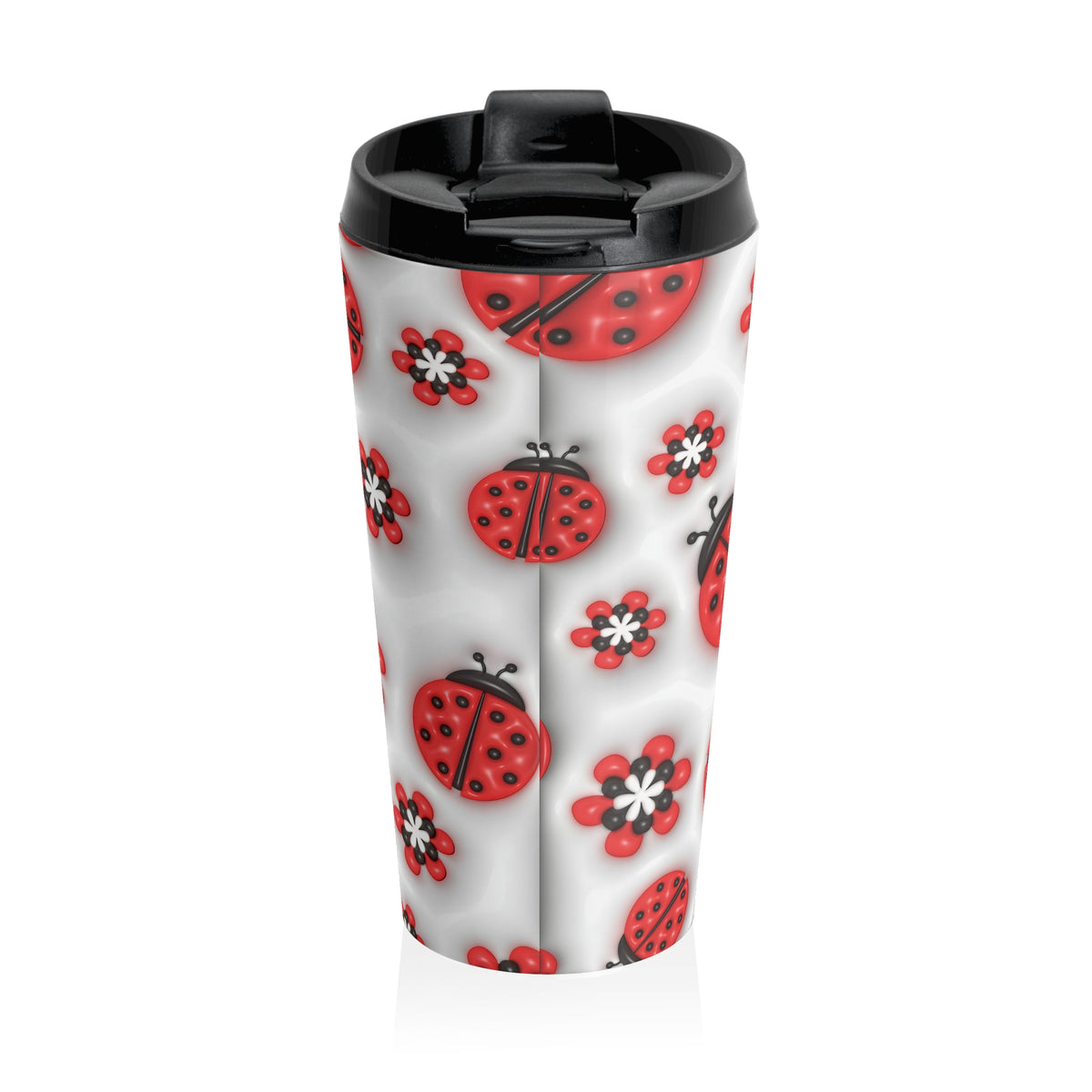 Lucky Little Ladybug Stainless Steel Travel Mug