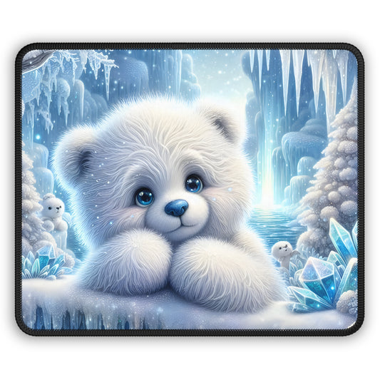 Frosty Plush Bear Mouse Pad