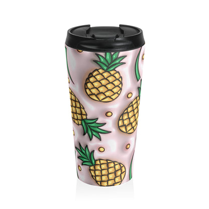Pineapple Paradise Stainless Steel Travel Mug