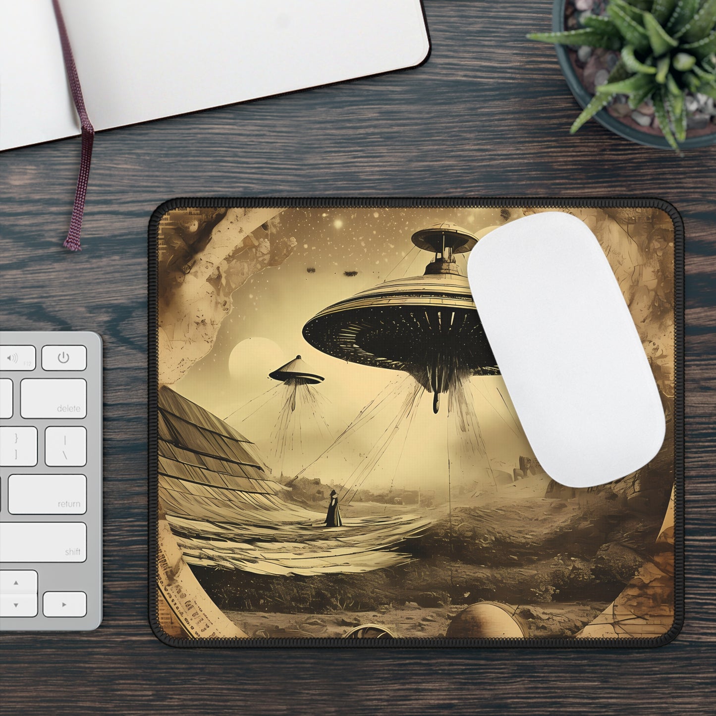 Vintage UFO Investigation Mouse Pad