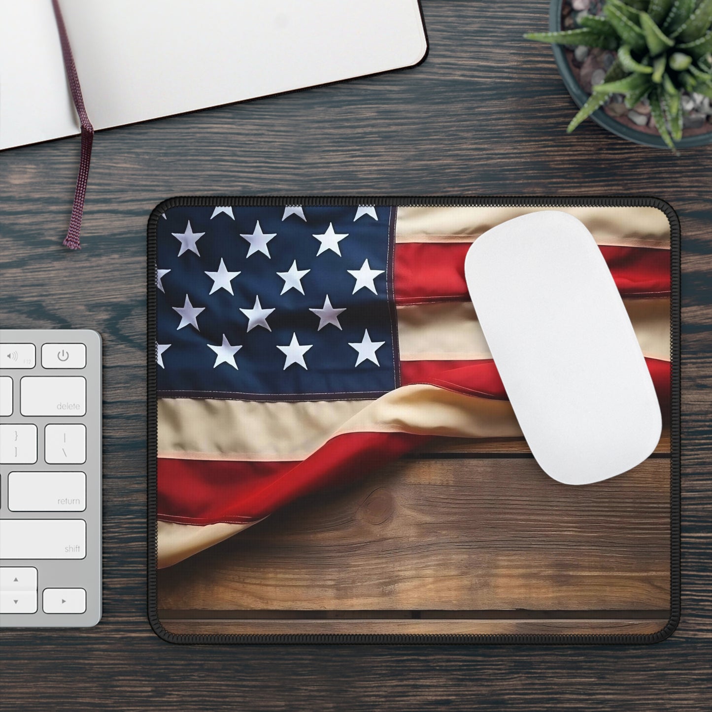 Wanderlust World Map Mouse Pad