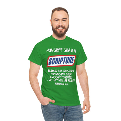 Hungry? Grab a Scripture Christian T-Shirt