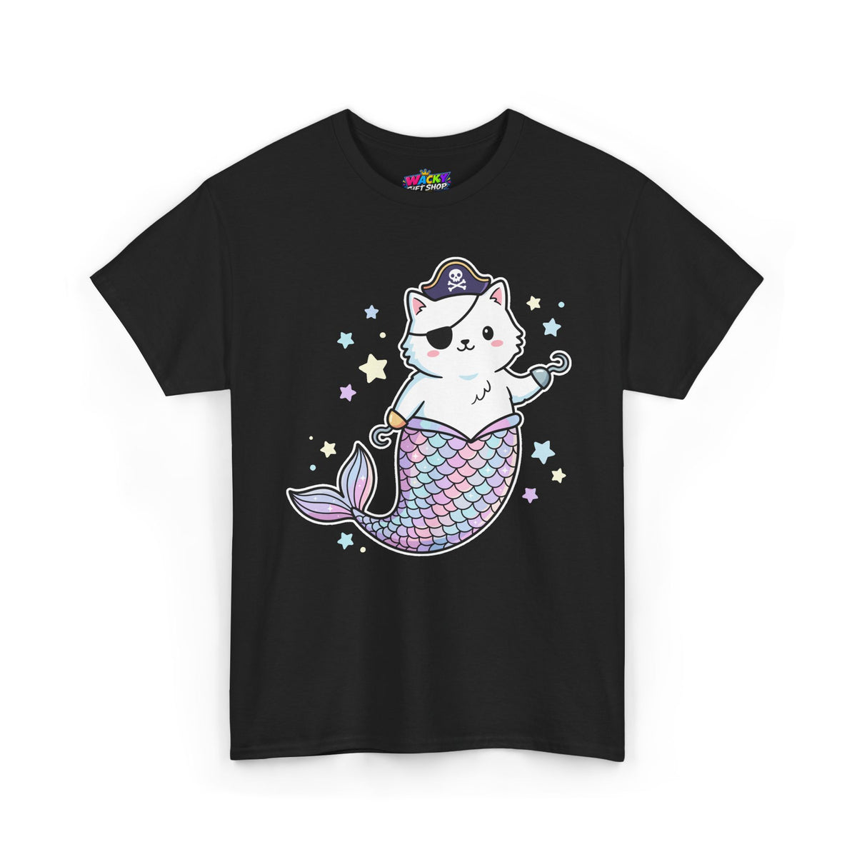 Pirate Mermaid Cat T-Shirt
