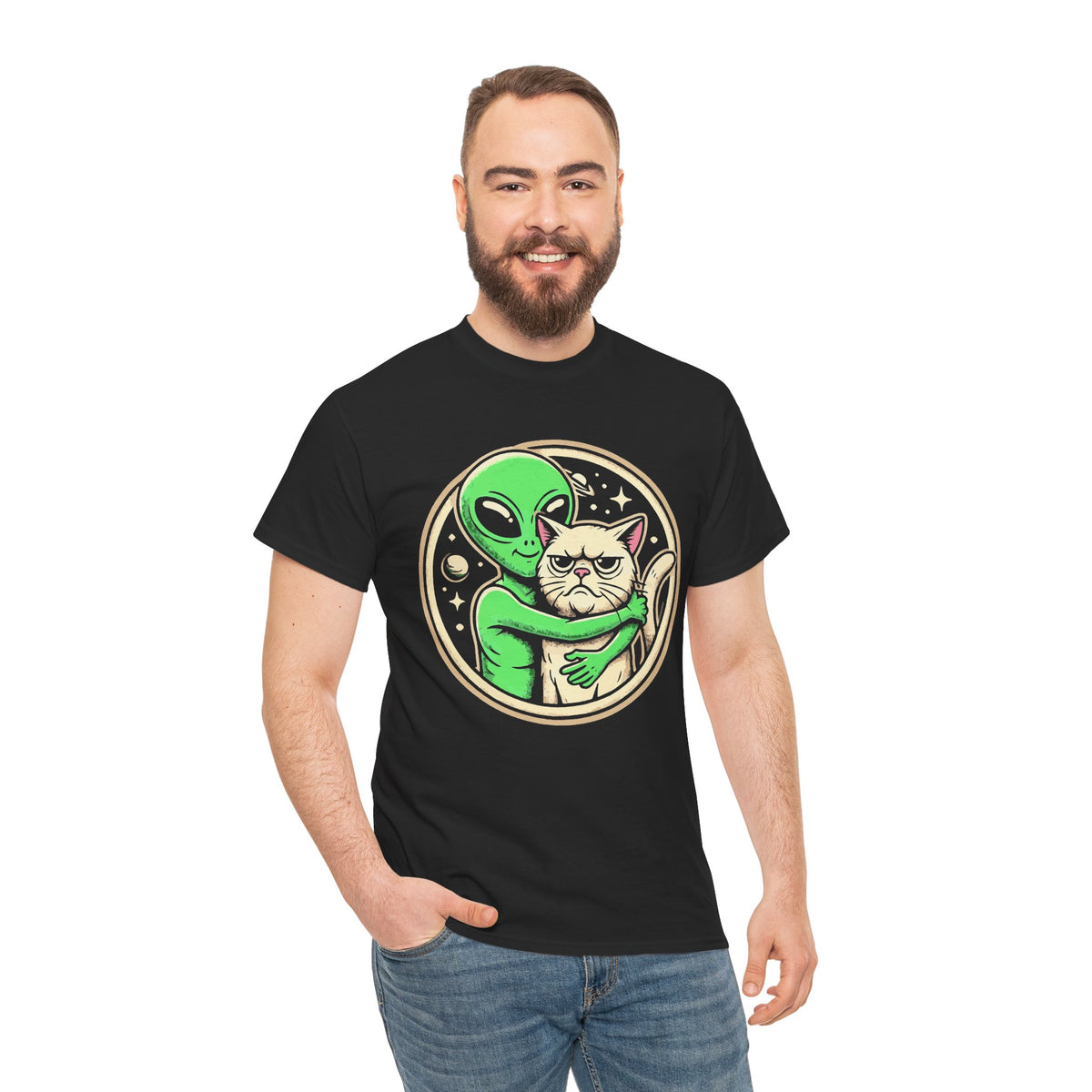 Alien Cat Encounter T-Shirt