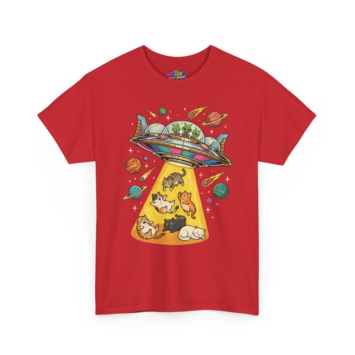 Alien Cat Abduction T-Shirt