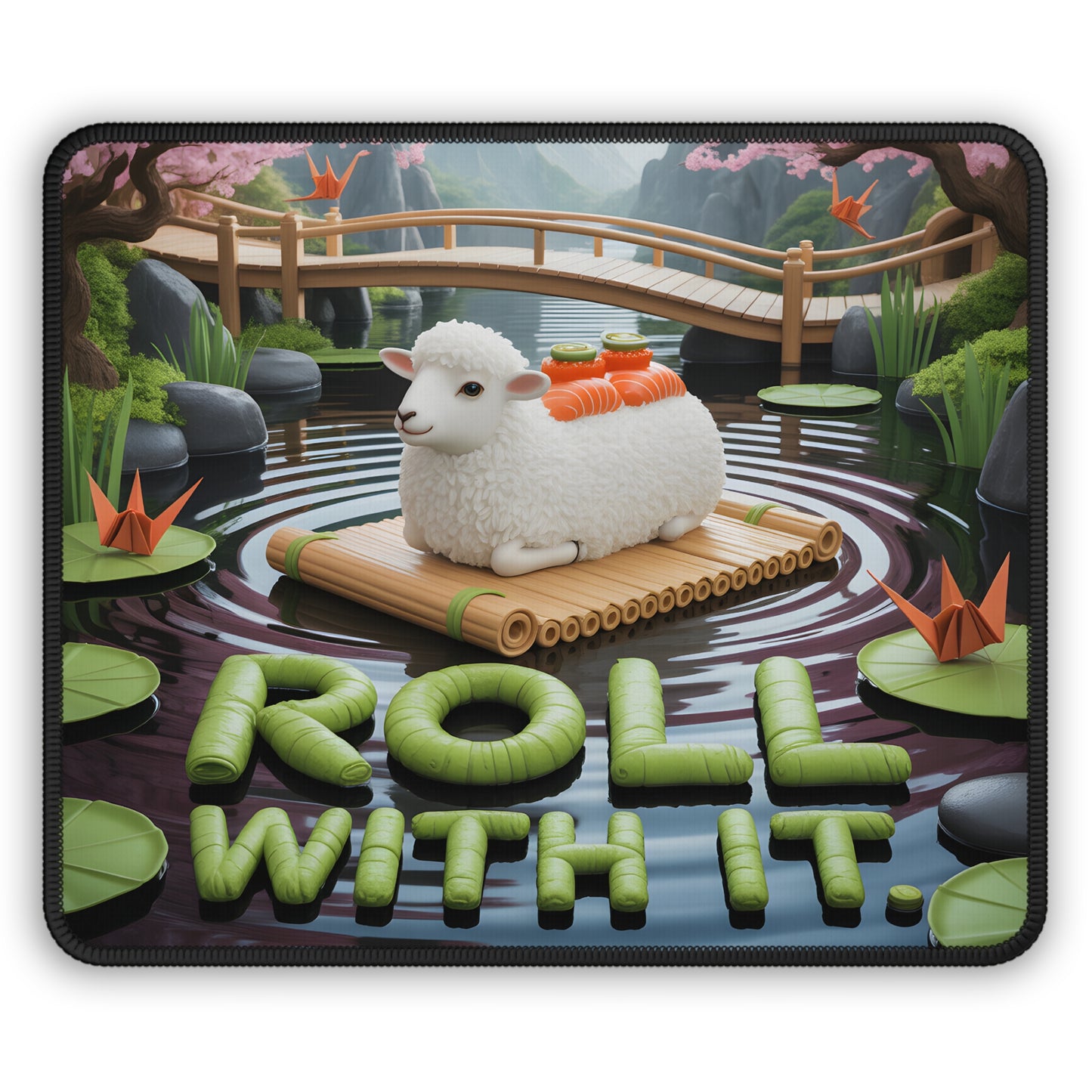 Roll With It Sheep Mouse Pad