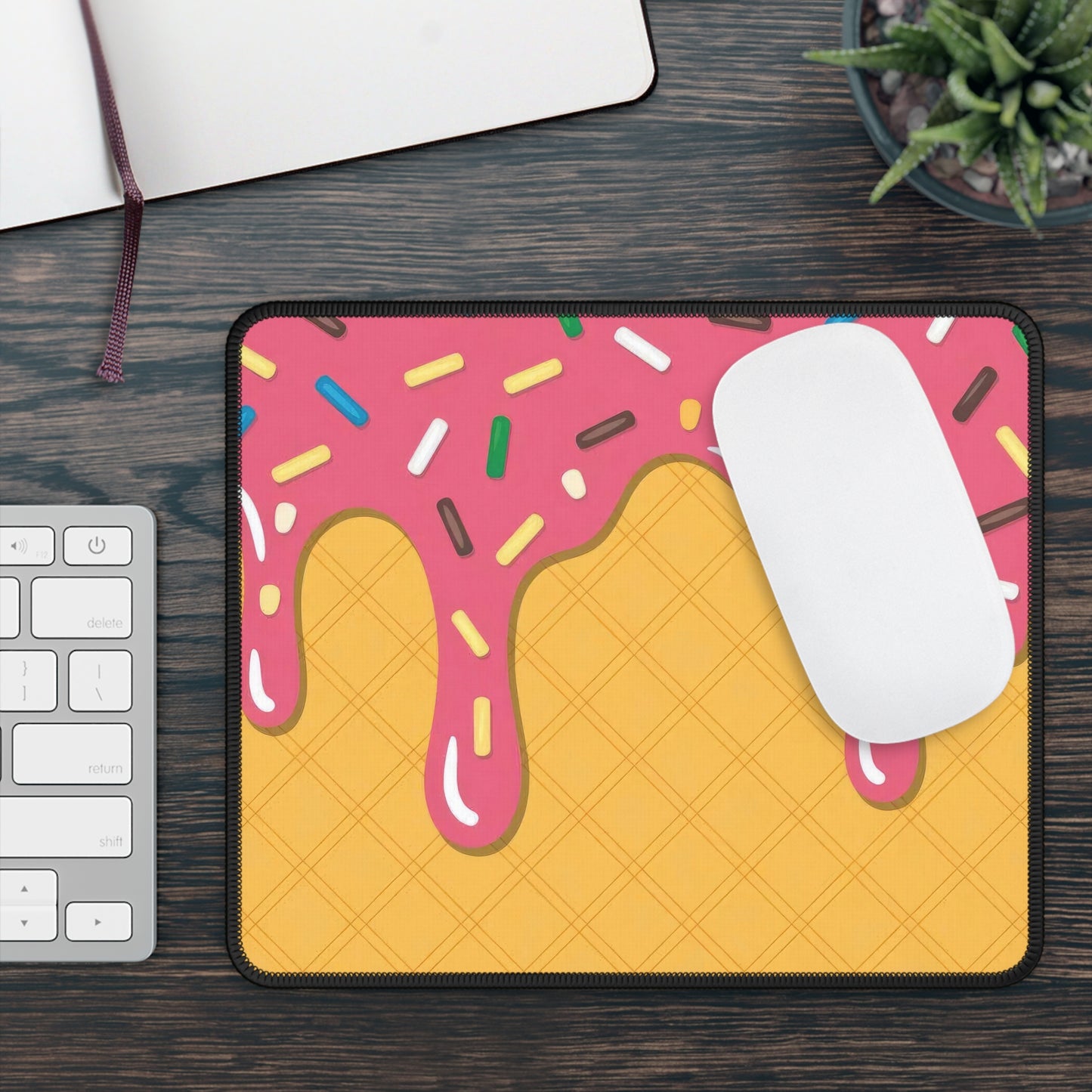 Strawberry Frosted Sprinkles Mouse Pad