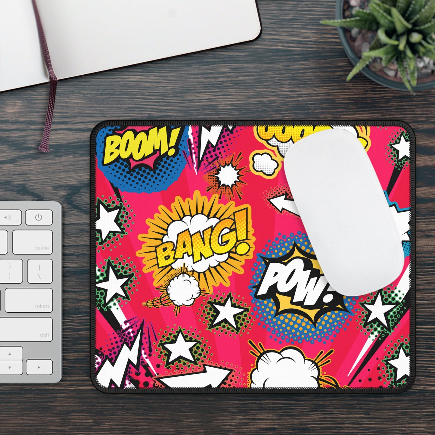 Comic Pop Art Explosion Mouse Pad