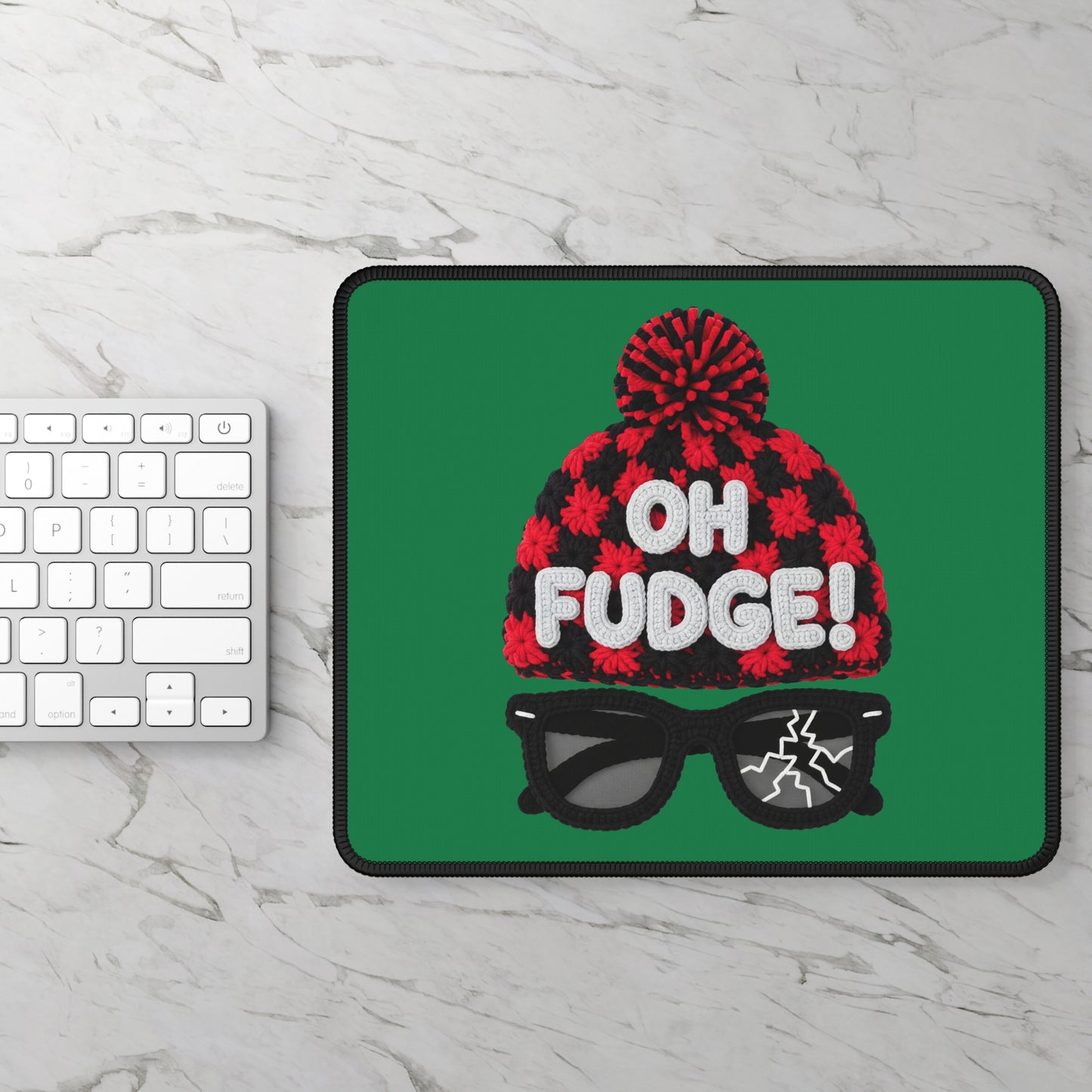 Oh Fudge! Christmas Beanie Mouse Pad