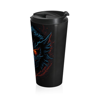 Inferno Eyes Stainless Steel Travel Mug – 15oz