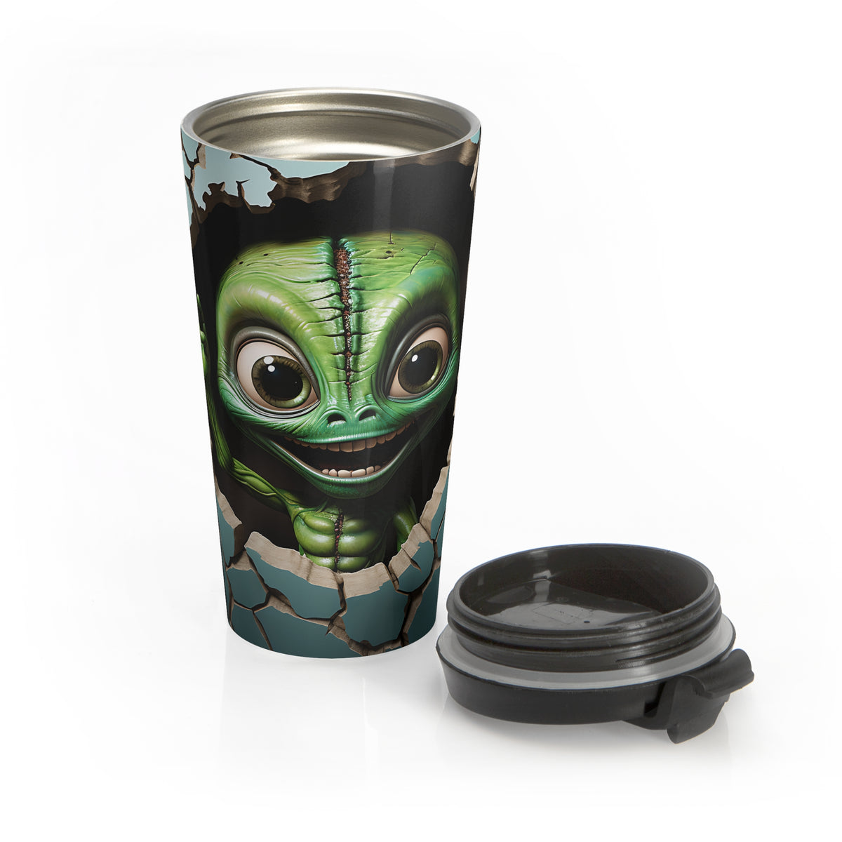 Alien Breakout Stainless Steel Travel Mug