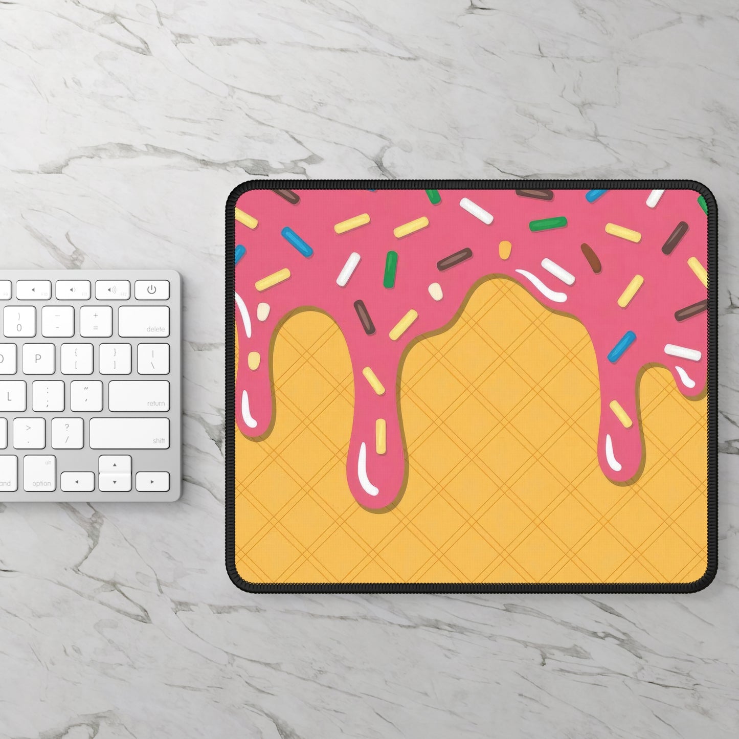 Strawberry Frosted Sprinkles Mouse Pad
