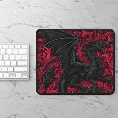 Crimson Shadow Dragon Mouse Pad