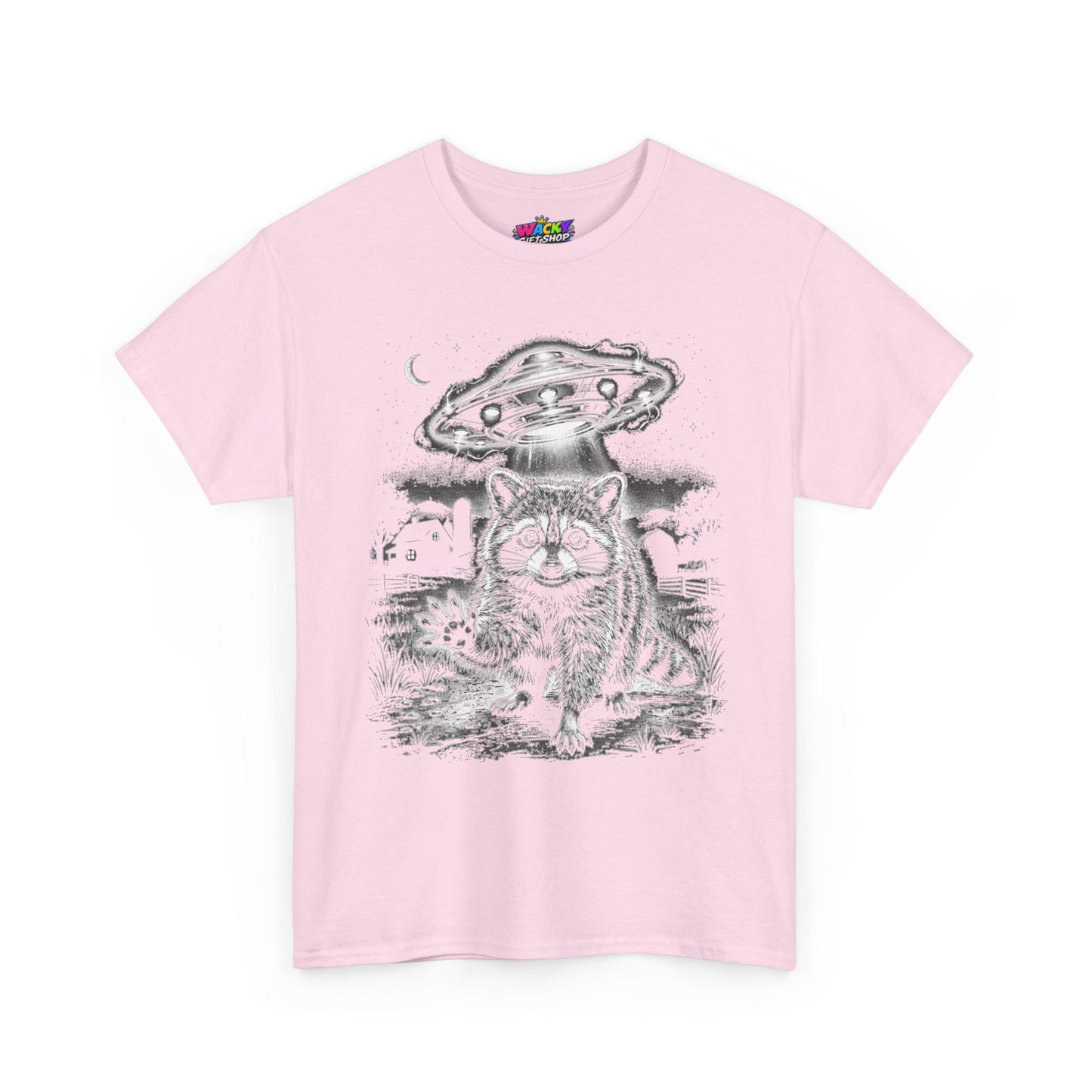 Take Me With You Raccoon UFO T-Shirt