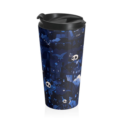 Midnight Skulls Travel Mug