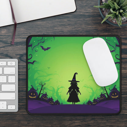 Halloween Witch Glow Mouse Pad