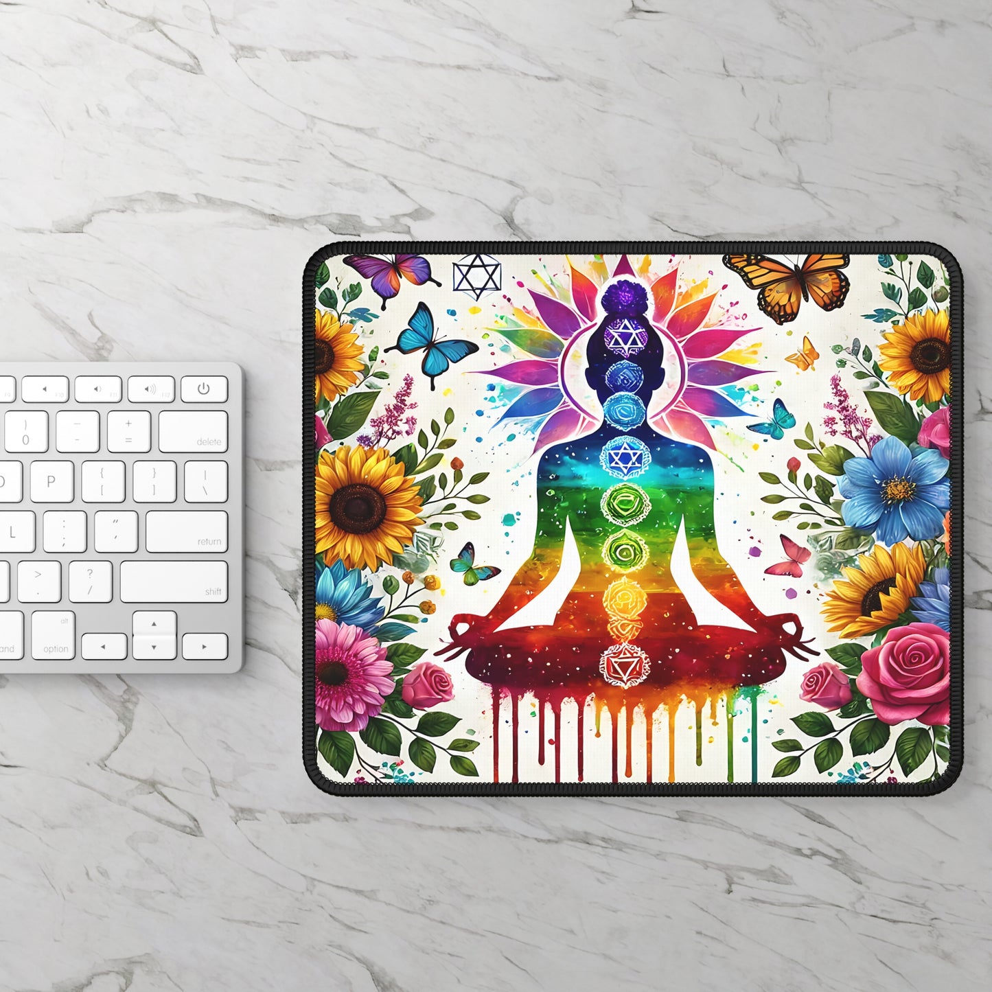 Chakra Bloom Meditation Mouse Pad