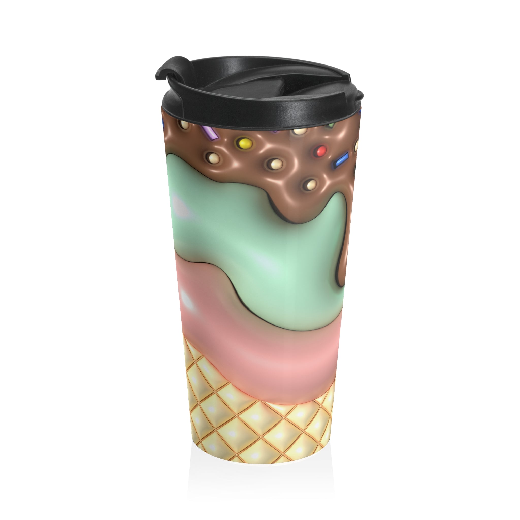 Triple Scoop Meltdown Stainless Steel Travel Mug