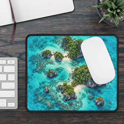Tropical Island Escape Mouse Pad