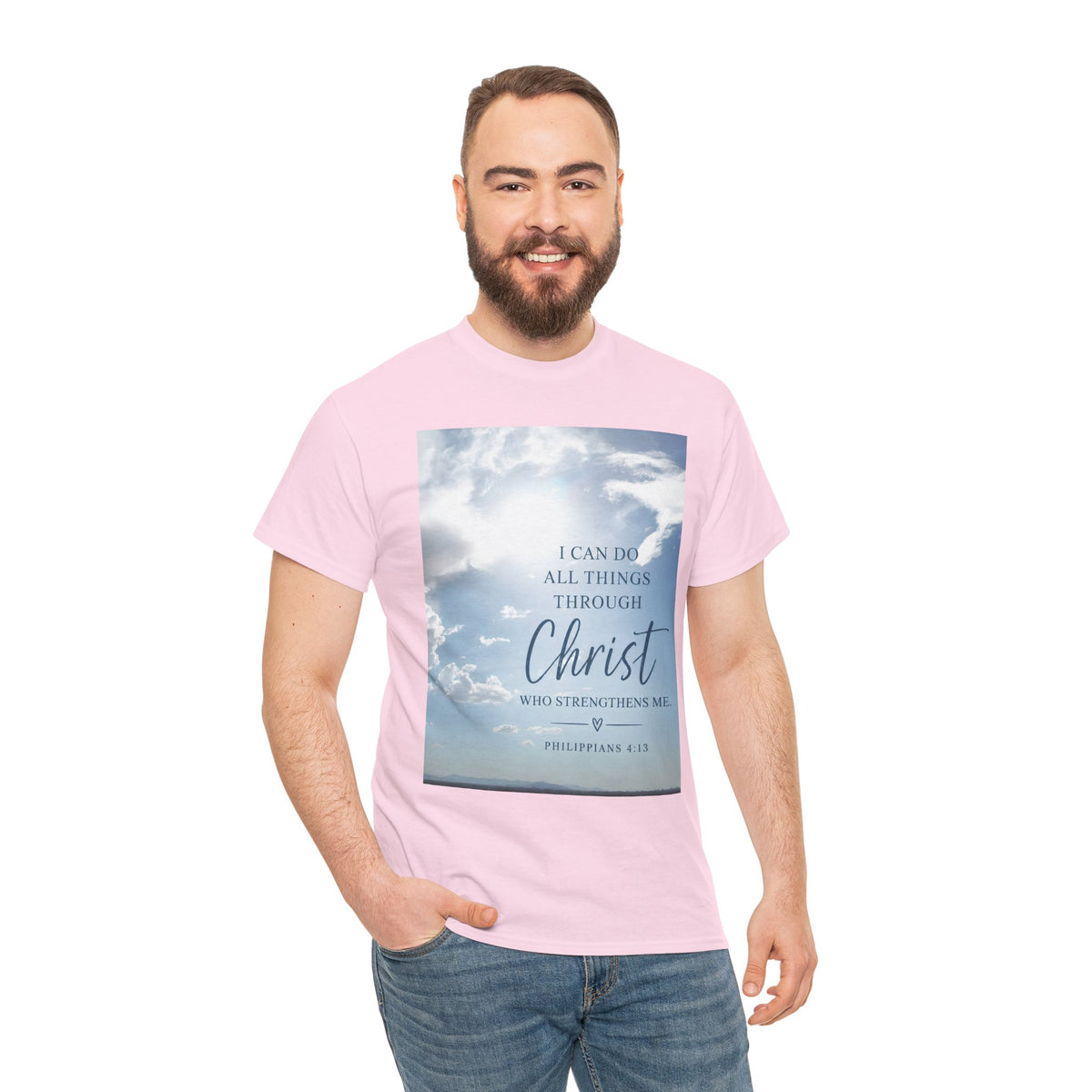 Through Christ Philippians 4:13 Christian T-Shirt