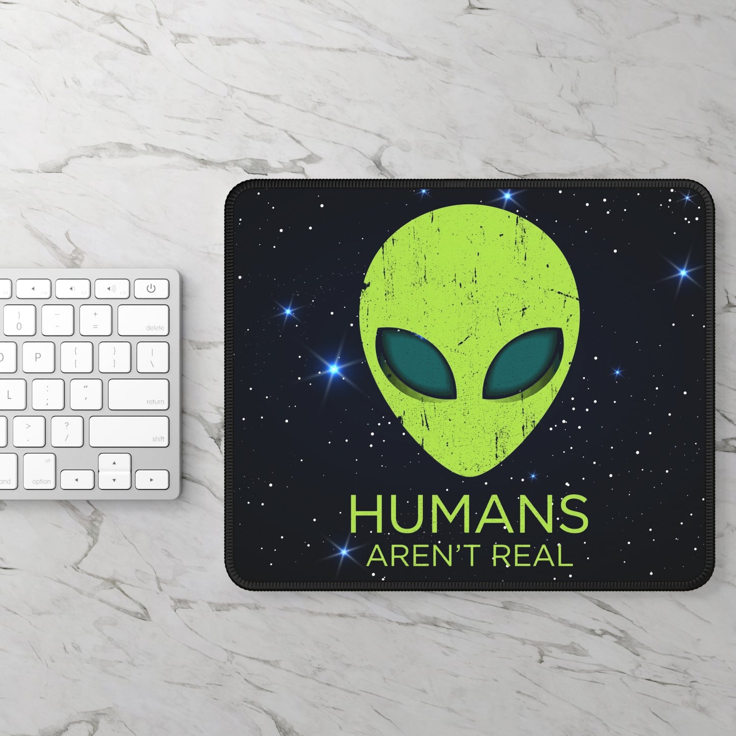 Humans Aren't Real Mouse Pad