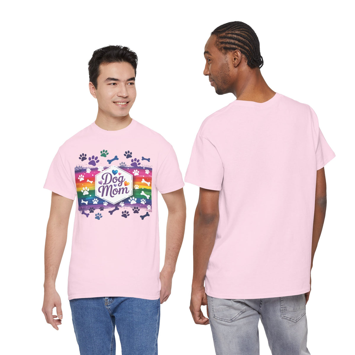 Rainbow Dog Mom T-Shirt