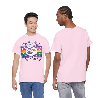 Rainbow Dog Mom T-Shirt