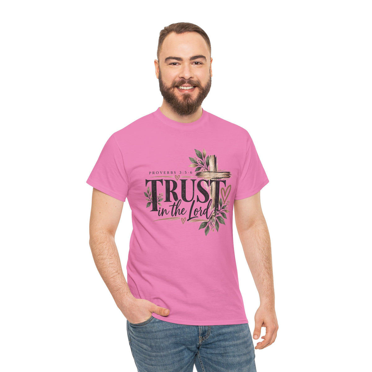 Trust in the Lord Proverbs 3:5-6 Christian T-Shirt