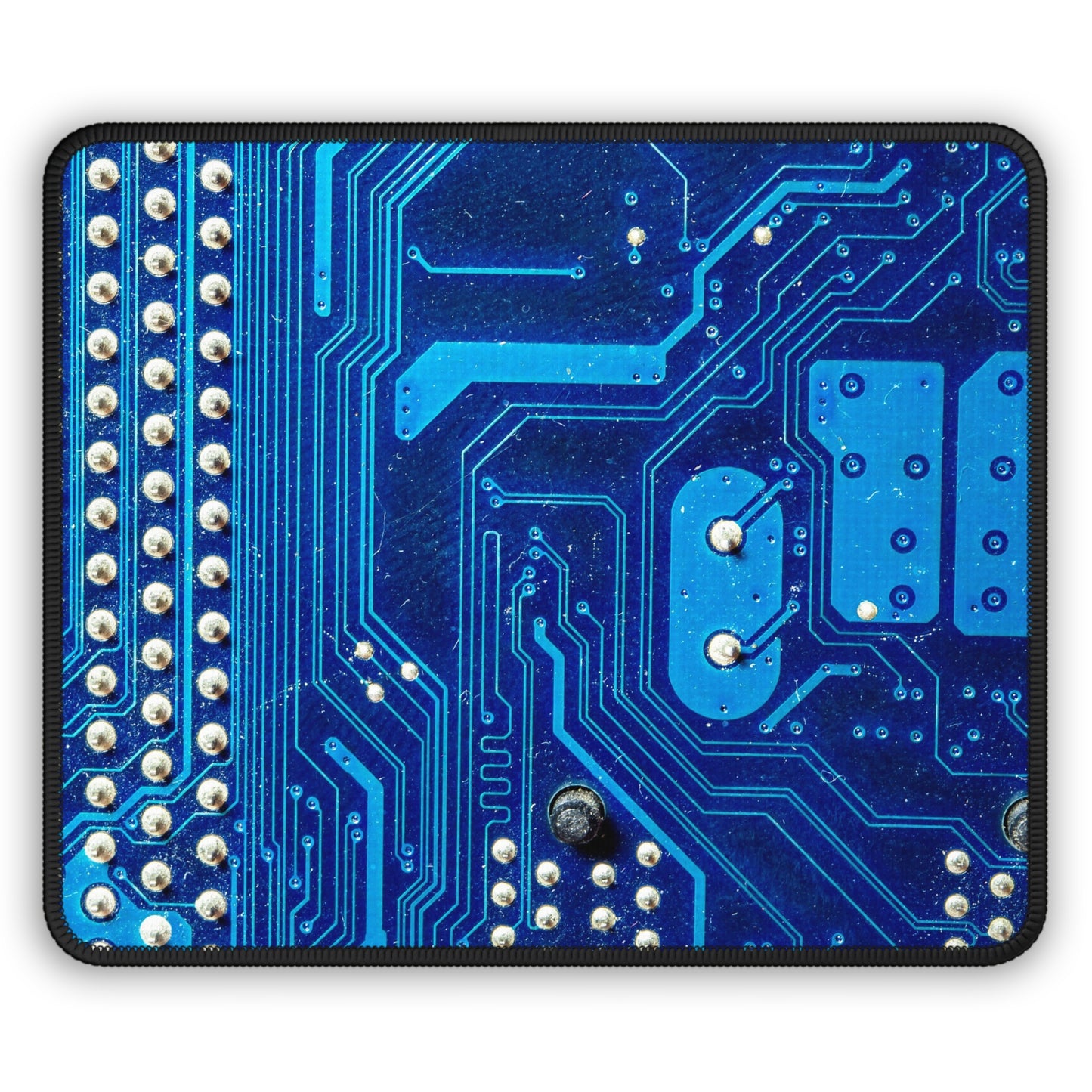 Blue Circuit Pathways Mouse Pad