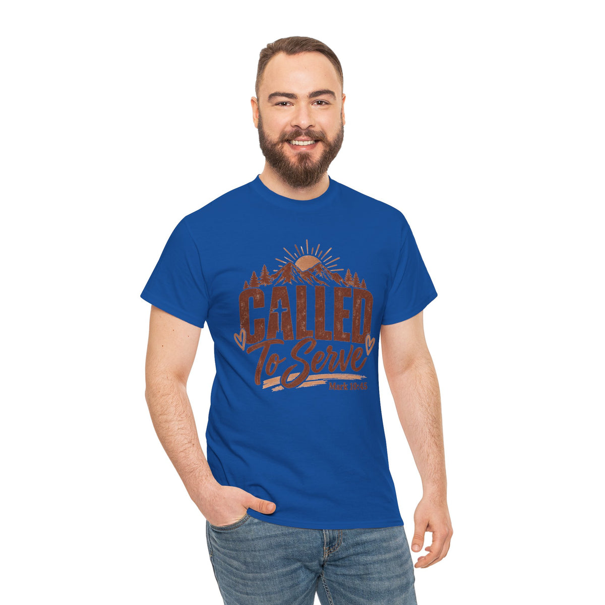 Called to Serve Mark 10:45 Christian T-Shirt