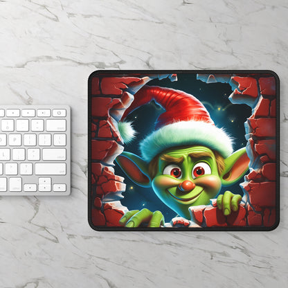 Sneaky Christmas Goblin Mouse Pad