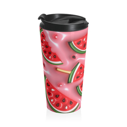 Watermelon Pops Stainless Steel Travel Mug
