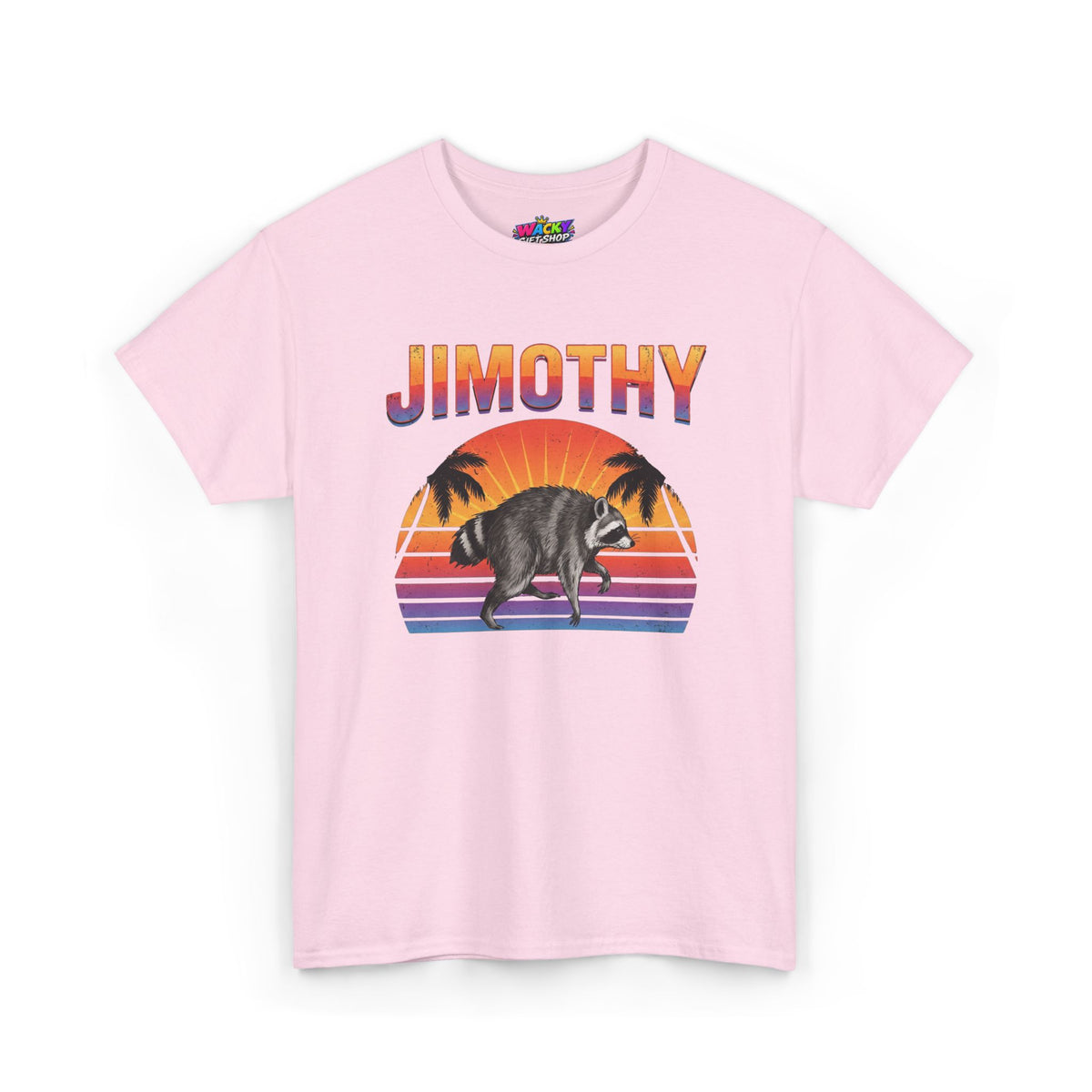 Jimothy Retro Sunset Raccoon T-Shirt