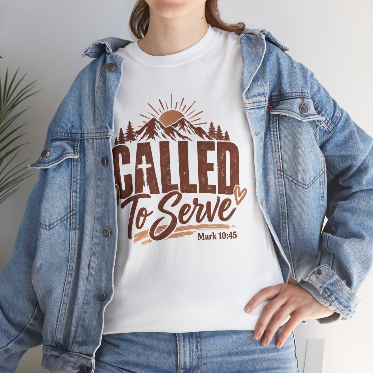 Called to Serve Mark 10:45 Christian T-Shirt